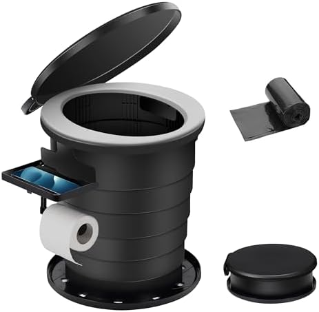 2025 Upgrade Retractable Portable Toilet Foldable (Soft Cushion)