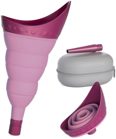 Pee Conch Foldable Female Urinal Device Portable (Purple)