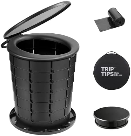 Upgrade Retractable Portable Toilet Travel Toilet Adjustable (XL Pro size)